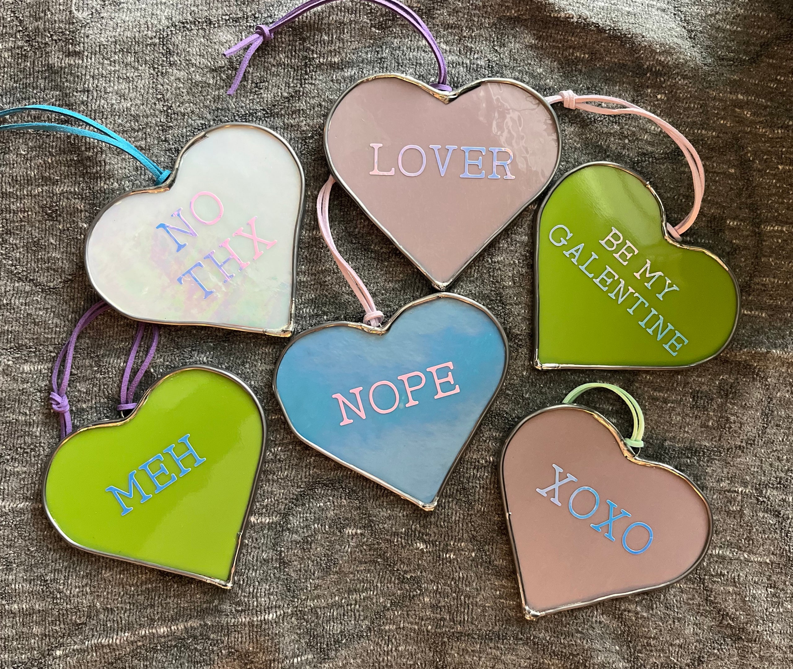 MM Stained Glass Candy Heart Gettysburg Picnics